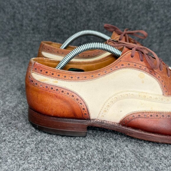 Florsheim Imperial Spectator Oxford Men\'s 9.5D Two Tone Brown‎ Leather Wingtip main image 10